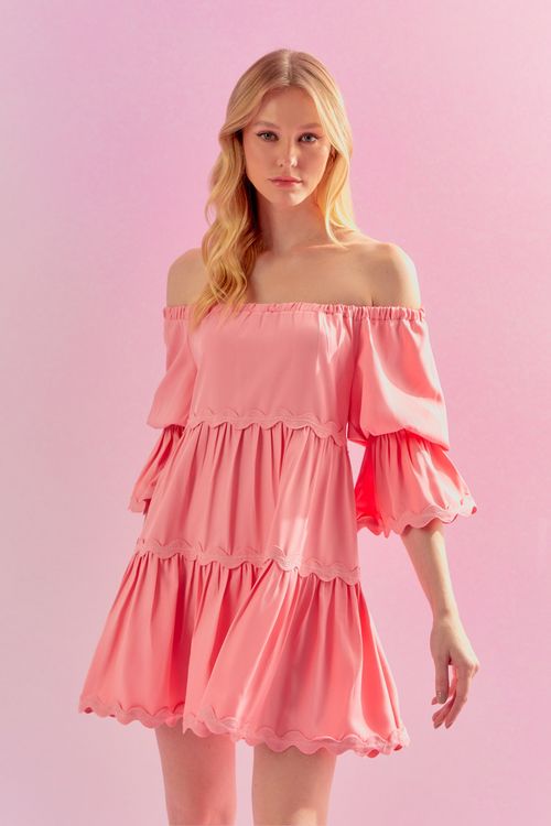 Vestido Babados Sianinhas - Fondant