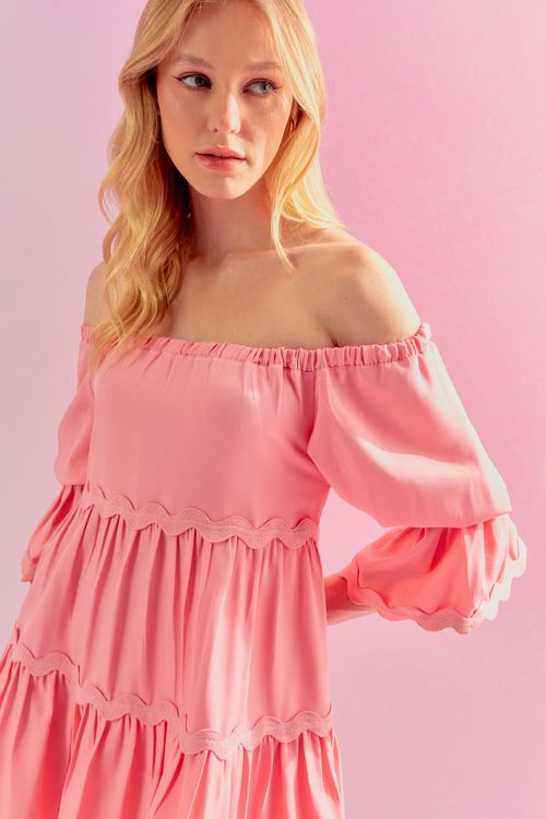 Vestido Babados Sianinhas - Fondant