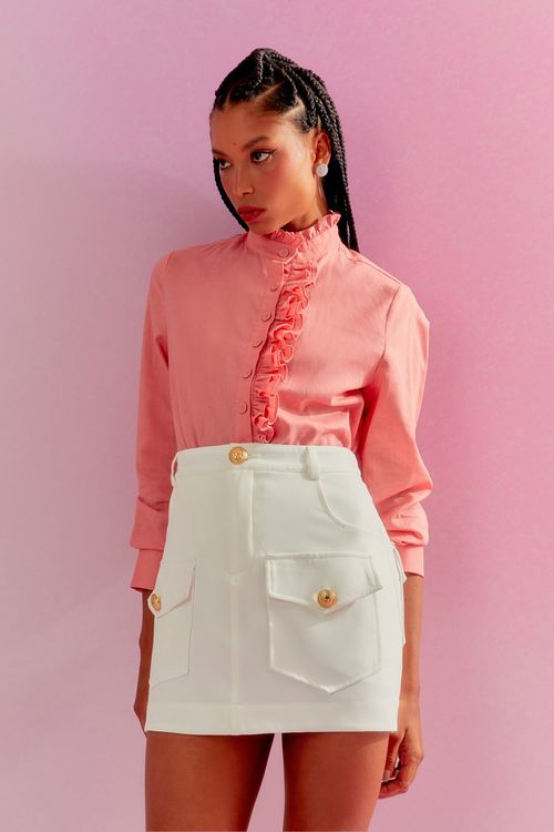 Camisa Linho Fourlart - Fondant
