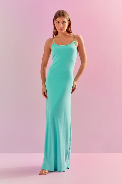 Vestido Regata Canelado - Oceano