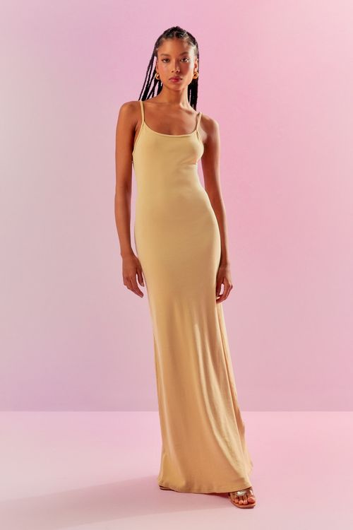 Vestido Regata Canelado - Pérola