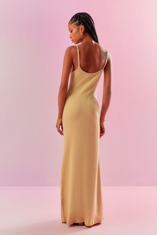 Vestido Regata Canelado - Pérola