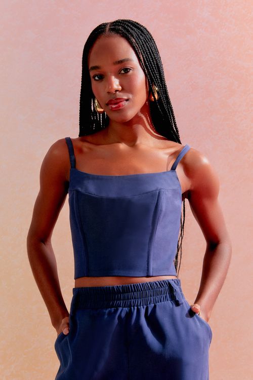 Top Corset Jordânia - Marino
