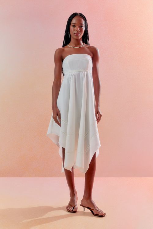 Vestido Napkin Linho Santorine - Off White