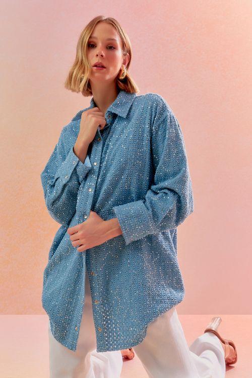 Camisa Denim Oversized - Jeans