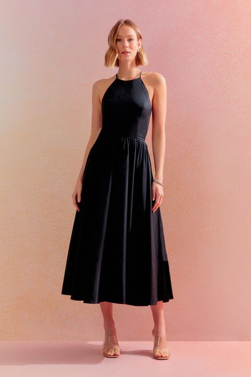 Vestido Tecno Monano - Preto
