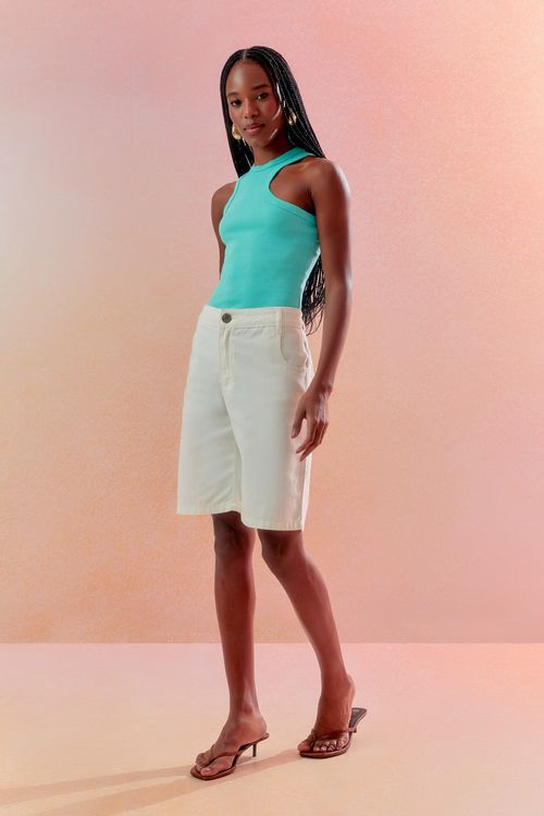 Bermuda Sarja Trenol - Off White