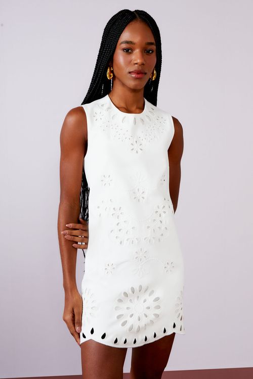 Vestido Cloe Bordado - Off White