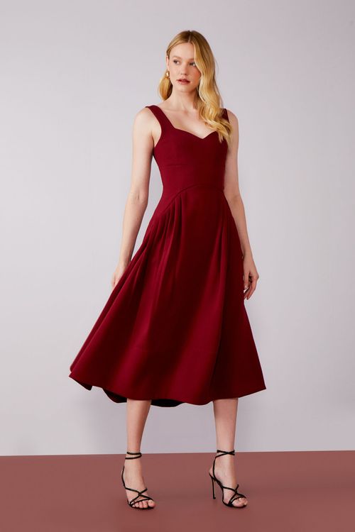 Vestido Islândia Queen - Merlot