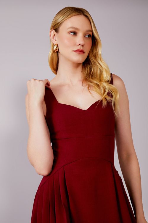 Vestido Islândia Queen - Merlot