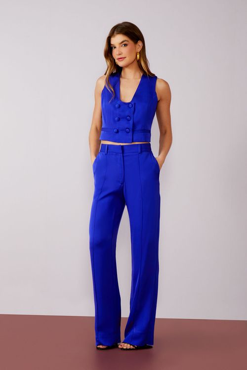 Conjunto Crepe Colete Selene - Galactic