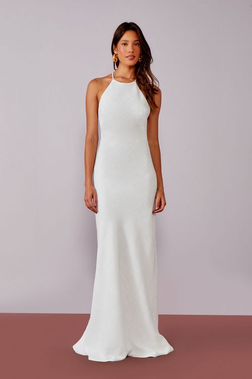 Vestido Flame Slip Fress - Off White