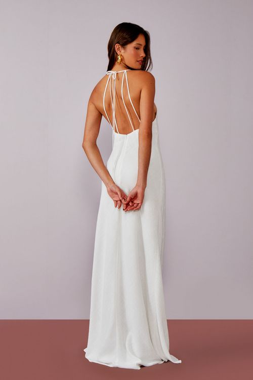 Vestido Flame Slip Fress - Off White