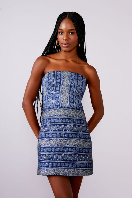 Macaquinho Jacquard Floral Russo