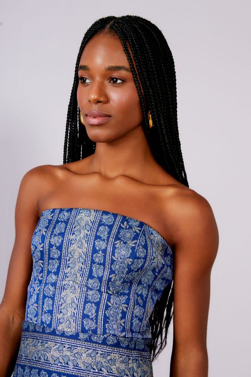 Macaquinho Jacquard Floral Russo