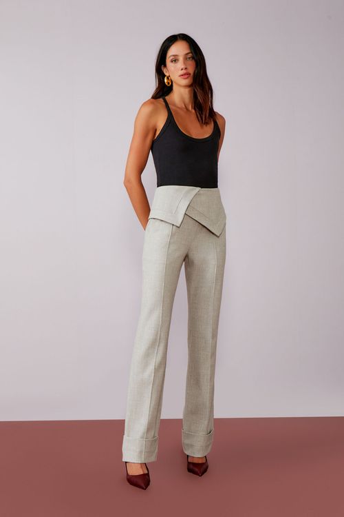 Calça Max Twill Dobradura - Grey
