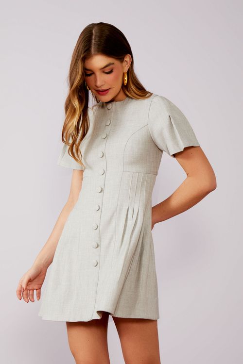 Vestido Max Twill Pences - Grey