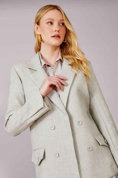 Blazer Max Twill Oversize - Grey