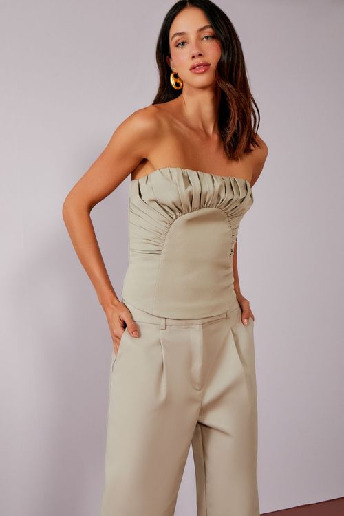 Blusa Corset York Lira - Grey