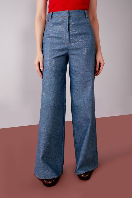 Calça Jeans Caviar Wide Leg - Jeans