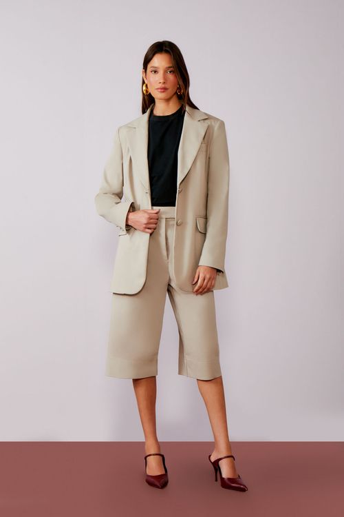 Blazer Alfaiataria Cotton - Grey