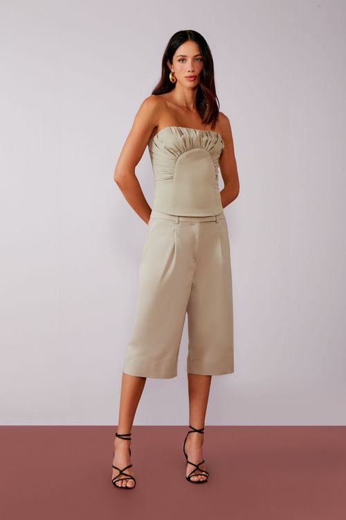 Bermuda Alfaiataria Cotton - Grey