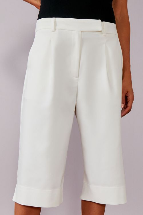 Bermuda Alfaiataria Cotton - Off White