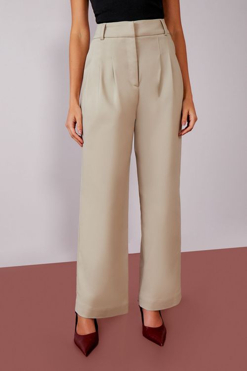 Calça Cotton Pregas