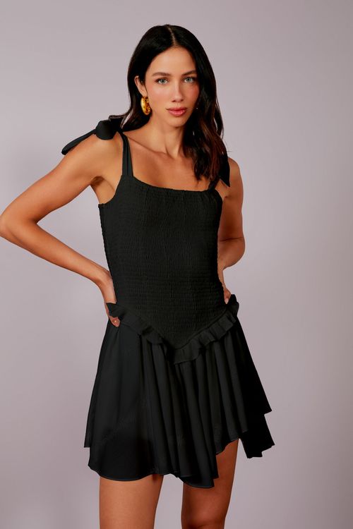 Macaquinho Viscose Bordada Lastex