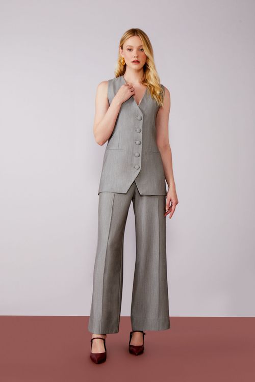 Conjunto Alfaiataria Mescla - Grey