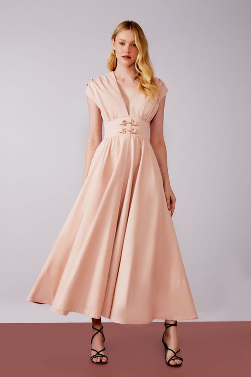 Vestido Gordurão Com Elastano Bridão - Peony
