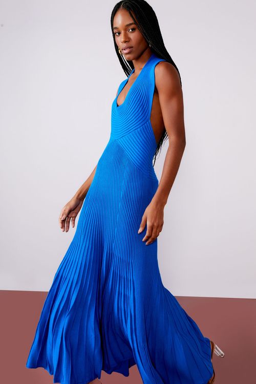Vestido Tricot Plissado - Galactic