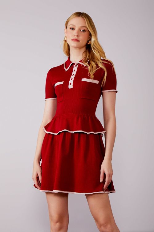 Vestido Tricot Polo Basque - Scarlat