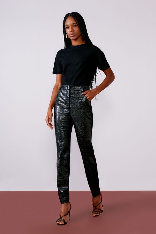 Body Malha Cotton Blusado - Preto