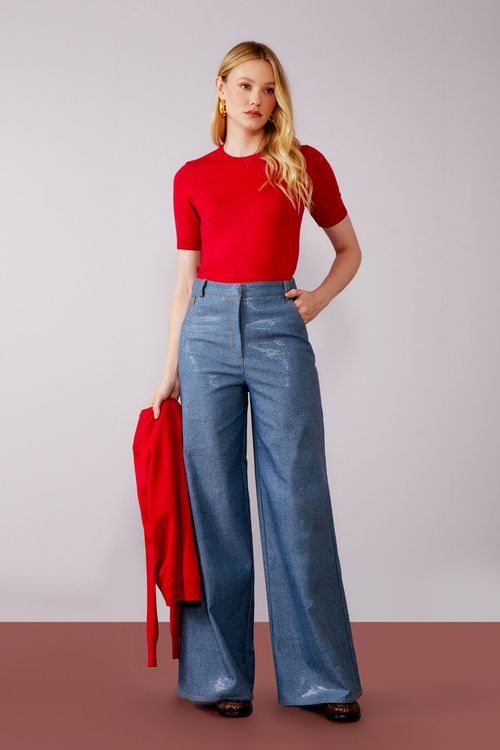 Blusa Tricot Modal Classic - Scarlat