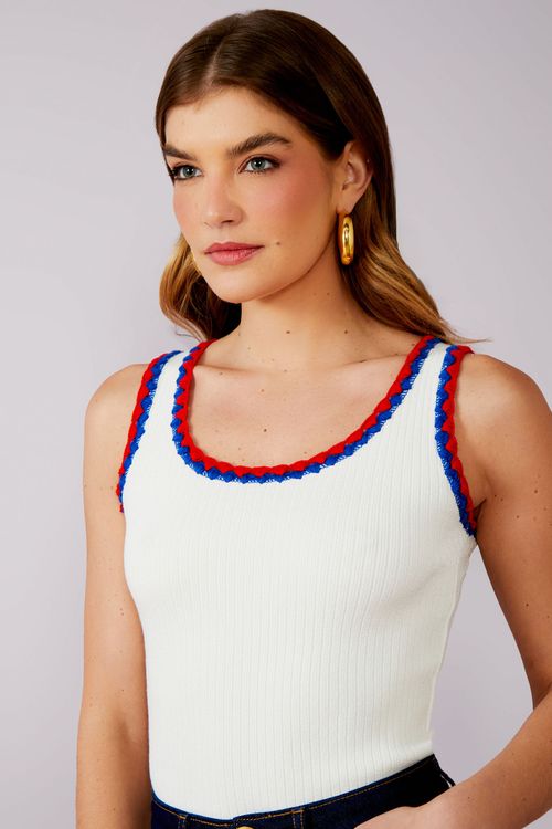 Regata Canelada Picueta Color - Off White