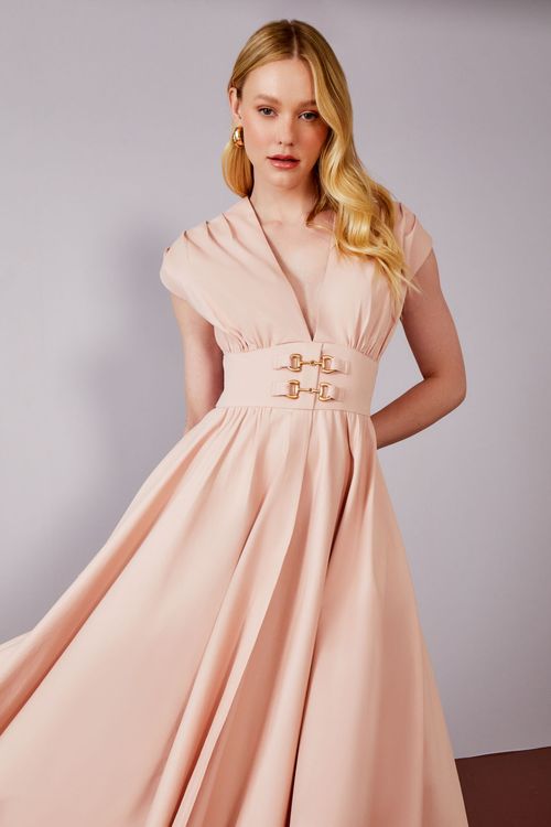 Vestido Gordurão Com Elastano Bridão - Peony