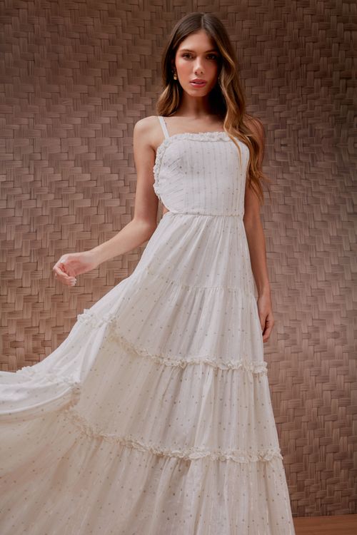 Vestido Bordado Verona Frufru