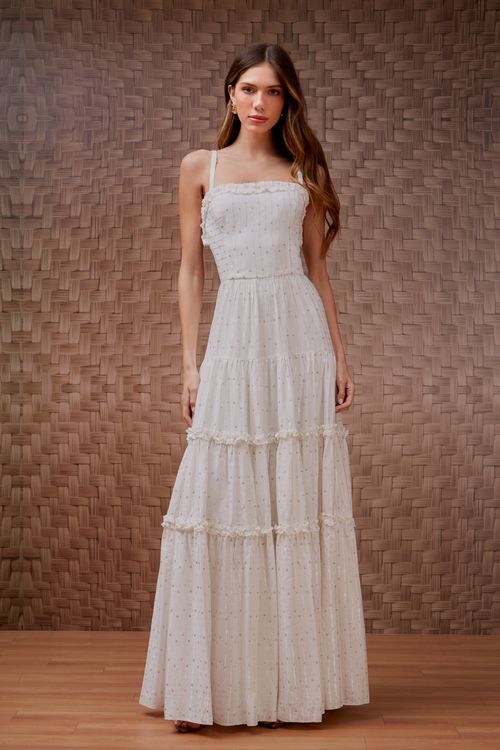 Vestido Bordado Verona Frufru