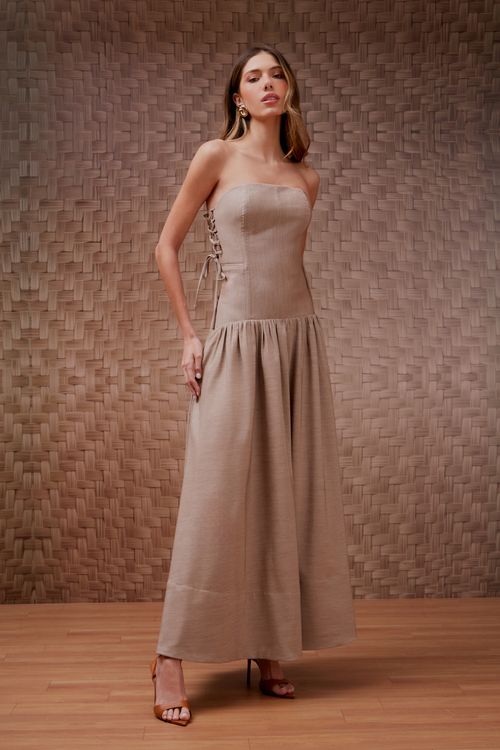 Vestido Alfaiataria Coulisse Lateral