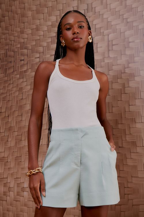 Bermuda Linho Frida Pregas