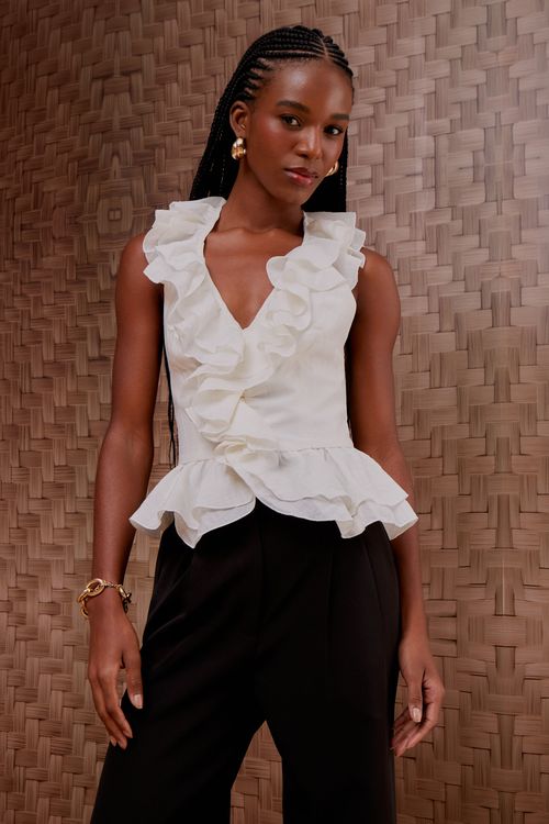 Blusa Rayon Slub Afrodite
