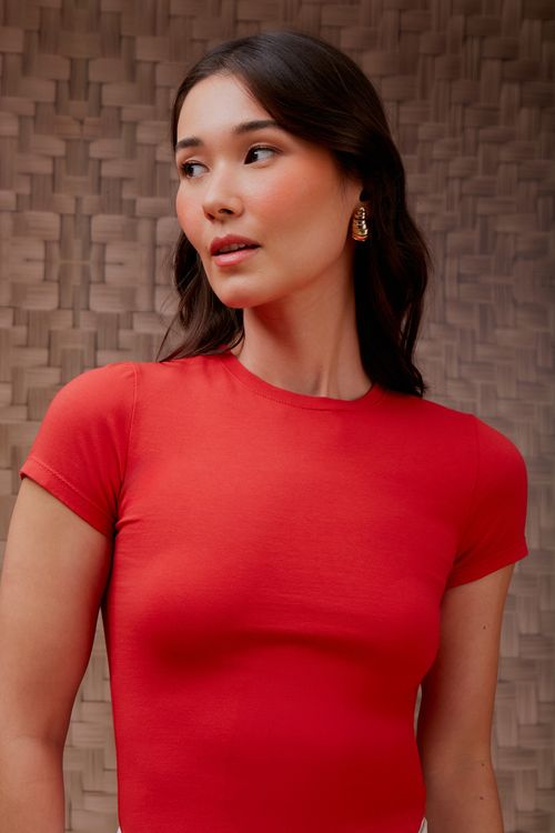 Blusa Slim Malha Cotton