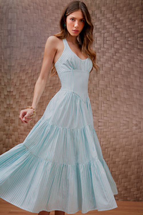 Vestido Listras Summer Corset