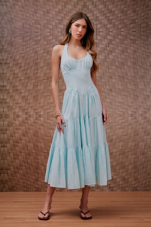 Vestido Listras Summer Corset