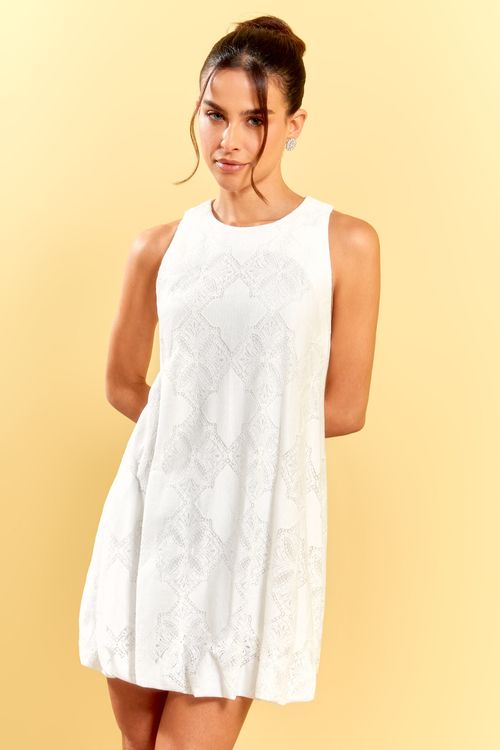 VESTIDO BALONE RENDA CAPRI