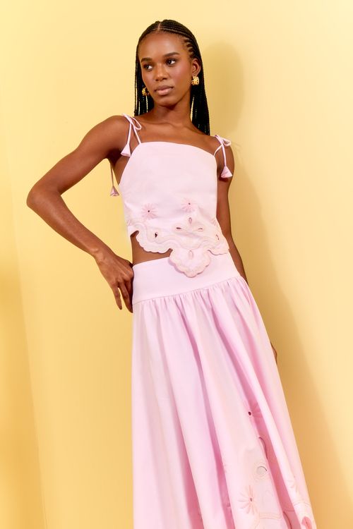 CONJUNTO TRICOLINE BORDADO ARABESCO