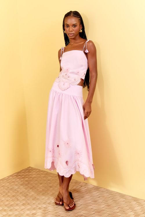 CONJUNTO TRICOLINE BORDADO ARABESCO