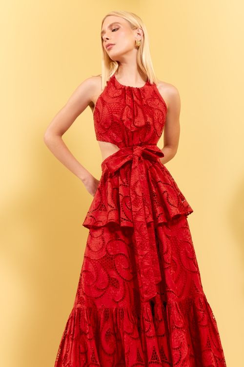 VESTIDO LAISE CASHEMERE BASQUE