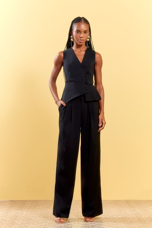 COLETE ALFAIATARIA IRREGULAR PREGAS